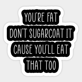 Funny Diet Fat Weightloss Fasting Gym Workout Fitness Health Sticker